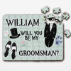 FREE WITH ORDERS OVER £30! - Will You Be My Groomsman At Wedding Gift Announcement Custom Wood Jigsaw Puzzle