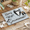 FREE WITH ORDERS OVER £30! - Will You Be My Groomsman Gift Wedding Custom Personalised Wooden Jigsaw Puzzle