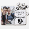 FREE WITH ORDERS OVER £30! - Will You Be My Groomsman Photo Gift Custom Personalised Wooden Jigsaw Puzzle
