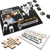 FREE WITH ORDERS OVER £30! - Will You Be My Groomsman Wedding Gift Suit Shoes Photo Custom Wood Jigsaw Puzzle