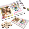 FREE WITH ORDERS OVER £30! - Birthday Gift Grandma Photo Floral Butterflies Personalised Wooden Jigsaw Puzzle
