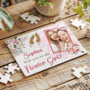 FREE WITH ORDERS OVER £30! - Floral Will You Be My Flower Girl Gift Photo Personalised Wooden Jigsaw Puzzle