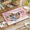 FREE WITH ORDERS OVER £30! - Pearl Wedding 30th Anniversary Gift Photo Heart Personalised Wood Jigsaw Puzzle