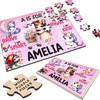 FREE WITH ORDERS OVER £30! - Any Initial Cute Little Girl Gift For Girls Personalised Wooden Jigsaw Puzzle