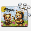 FREE WITH ORDERS OVER £30! - Bears Dressed As Bees Cute Gift For Kids Personalised Wooden Jigsaw Puzzle
