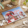FREE WITH ORDERS OVER £30! - Christmas Gift Kids Santa Alphabet Letter A Personalised Wood Jigsaw Puzzle