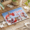 FREE WITH ORDERS OVER £30! - Christmas Gift Kids Santa Alphabet Letter C Personalised Wood Jigsaw Puzzle