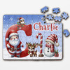 FREE WITH ORDERS OVER £30! - Christmas Gift Kids Santa Alphabet Letter C Personalised Wood Jigsaw Puzzle