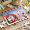 FREE WITH ORDERS OVER £30! - Christmas Gift Kids Santa Alphabet Letter D Personalised Wood Jigsaw Puzzle