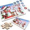 FREE WITH ORDERS OVER £30! - Christmas Gift Kids Santa Alphabet Letter E Personalised Wood Jigsaw Puzzle