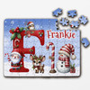 FREE WITH ORDERS OVER £30! - Christmas Gift Kids Santa Alphabet Letter F Personalised Wood Jigsaw Puzzle