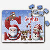FREE WITH ORDERS OVER £30! - Christmas Gift Kids Santa Alphabet Letter S Personalised Wood Jigsaw Puzzle