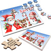 FREE WITH ORDERS OVER £30! - Christmas Gift Kids Santa Alphabet Letter X Personalised Wood Jigsaw Puzzle