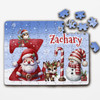 FREE WITH ORDERS OVER £30! - Christmas Gift Kids Santa Alphabet Letter Z Personalised Wood Jigsaw Puzzle