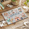 FREE WITH ORDERS OVER £30! - Circus Characters Gift For Kids Children Personalised Wooden Jigsaw Puzzle