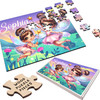 FREE WITH ORDERS OVER £30! - Cute Fairies Kids Children Gift For Girls Personalised Wooden Jigsaw Puzzle