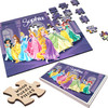 FREE WITH ORDERS OVER £30! - Disney Princess Cartoon Gift For Kids Children Personalised Wooden Jigsaw Puzzle