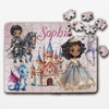 FREE WITH ORDERS OVER £30! - Floral Dark Skin Kids Princess Castle Gift Girls Personalised Wood Jigsaw Puzzle FREE WITH ORDERS OVER £30! - Floral Dark Skin Kids Princess Castle Gift Girls Personalised Wood Jigsaw Puzzle
