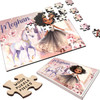 FREE WITH ORDERS OVER £30! - Floral Dark Skin Princess Kids Gift For Girls Personalised Wooden Jigsaw Puzzle FREE WITH ORDERS OVER £30! - Floral Dark Skin Princess Kids Gift For Girls Personalised Wooden Jigsaw Puzzle