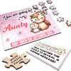 FREE WITH ORDERS OVER £30! - For Aunty Pregnancy Announcement Gift Owls Personalised Wooden Jigsaw Puzzle FREE WITH ORDERS OVER £30! - For Aunty Pregnancy Announcement Gift Owls Personalised Wooden Jigsaw Puzzle