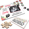 FREE WITH ORDERS OVER £30! - For Aunty Pregnancy Announcement Gift Scan Photo Personalised Wood Jigsaw Puzzle