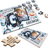 FREE WITH ORDERS OVER £30! - Kids Birthday Gift Boy Space Letter G Photo Personalised Wooden Jigsaw Puzzle FREE WITH ORDERS OVER £30! - Kids Birthday Gift Boy Space Letter G Photo Personalised Wooden Jigsaw Puzzle