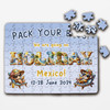 FREE WITH ORDERS OVER £30! - Any Destination Surprise Holiday Announcement Gift Custom Wood Jigsaw Puzzle