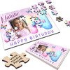 FREE WITH ORDERS OVER £30! - Kids Birthday Gift Girl Unicorn Letter N Photo Personalised Wooden Jigsaw Puzzle FREE WITH ORDERS OVER £30! - Kids Birthday Gift Girl Unicorn Letter N Photo Personalised Wooden Jigsaw Puzzle