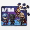 FREE WITH ORDERS OVER £30! - Marvel Superhero Gift For Kids Children Custom Personalised Wooden Jigsaw Puzzle