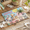 FREE WITH ORDERS OVER £30! - Pink Safari Animals Cute Gift For Girls Custom Personalised Wooden Jigsaw Puzzle FREE WITH ORDERS OVER £30! - Pink Safari Animals Cute Gift For Girls Custom Personalised Wooden Jigsaw Puzzle