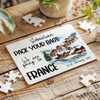 FREE WITH ORDERS OVER £30! - Any Destination Surprise Trip Gift Skiing Winter Snow Custom Wood Jigsaw Puzzle