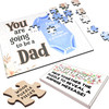 FREE WITH ORDERS OVER £30! - For Dad Blue Pregnancy Announcement Gift Custom Personalised Wood Jigsaw Puzzle