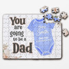 FREE WITH ORDERS OVER £30! - For Dad Blue Pregnancy Announcement Gift Custom Personalised Wood Jigsaw Puzzle