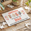 FREE WITH ORDERS OVER £30! - For Dad Pregnancy Announcement Gift Animals Personalised Wooden Jigsaw Puzzle