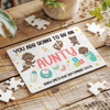 FREE WITH ORDERS OVER £30! - Aunty Pregnancy Announcement Gift Dark Skin Baby Personalised Wood Jigsaw Puzzle FREE WITH ORDERS OVER £30! - Aunty Pregnancy Announcement Gift Dark Skin Baby Personalised Wood Jigsaw Puzzle