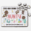 FREE WITH ORDERS OVER £30! - Aunty Pregnancy Announcement Gift Dark Skin Baby Personalised Wood Jigsaw Puzzle FREE WITH ORDERS OVER £30! - Aunty Pregnancy Announcement Gift Dark Skin Baby Personalised Wood Jigsaw Puzzle