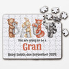 FREE WITH ORDERS OVER £30! - For Gran Pregnancy Baby Announcement Gift Animals Custom Wood Jigsaw Puzzle