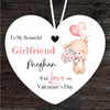 Girlfriend Teddy Bear Heart Balloon Valentine's Day Gift Heart Custom Ornament Girlfriend Teddy Bear Heart Balloon Valentine's Day Gift Heart Custom Ornament