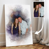Custom Watercolour Portrait From Photo Personalised Gift, Family, Couple Or Pet