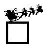 Light Switch Surround Santa Claus Sleigh Christmas Decor Switch Cover Frame