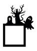 Light Switch Surround Halloween Decor Tree Ghost Decorative Switch Cover Frame