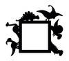 Light Switch Surround Kids Room Dinosaurs Decorative Switch Plate Cover Frame