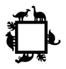 Light Switch Surround Dinosaurs Kids Room Decorative Switch Plate Cover Frame