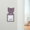 Light Switch Surround Peeking Cat Decorative Switch Plate Cover Frame