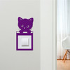 Light Switch Surround Peeking Cat Decorative Switch Plate Cover Frame