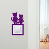 Light Switch Surround Cute Cat Couple Decorative Switch Plate Cover Frame