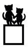 Light Switch Surround Cute Cat Couple Decorative Switch Plate Cover Frame