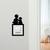 Light Switch Surround Boy And Dog Decorative Switch Plate Cover Frame