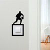 Light Switch Surround Rugby Player Decorative Switch Plate Cover Frame