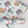 Personalised Wrapping Paper Birthday Circus Animals Tiger Elephant Custom Wrap